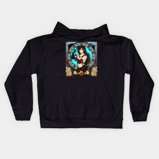 Tifa Lockhart - Art Nouveau Kids Hoodie